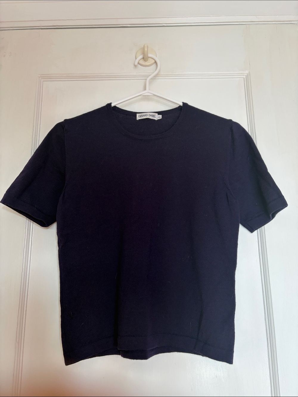 Gerard Darel purple merino wool sweater